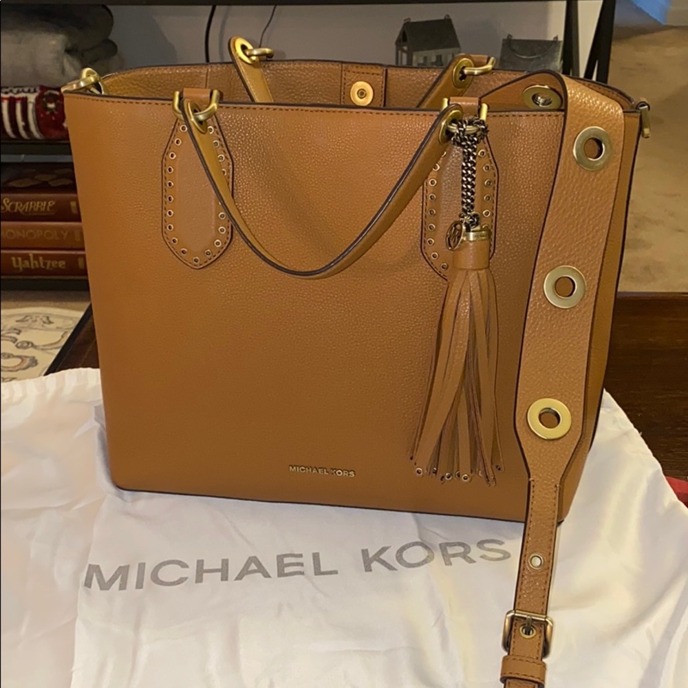 MK pebble Brooklyn tote